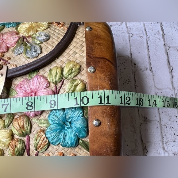 Vintage Hawaiian Monkey Pod Rafia Purse 50’s 60’s - Picture 11 of 12